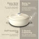 thumbnail image 4 of Olla Holandesa Segretto Cookware de Hierro Fundido Esmaltado 7L Blanca, 4 of 8