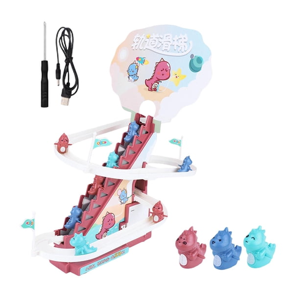 Track Slide Playset Teaching Aids Regalos Novedad Para Cumplea?os Fiestas Infantiles Rojo