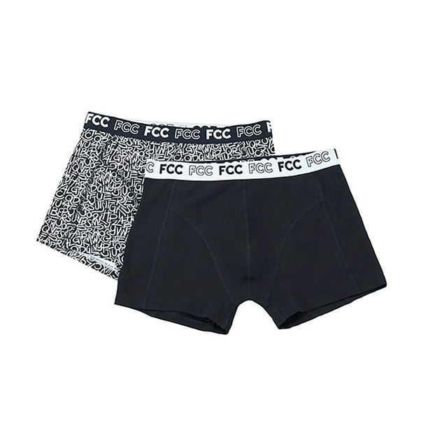 Bóxer Hombre Bipack Mix Print Negro/Blanco Corona