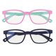 thumbnail image 1 of 2pcs Kids's Con Estilo Anti Azul Claro Con Gafas De Silicona Suave De Silicona Gafas, 1 of 5