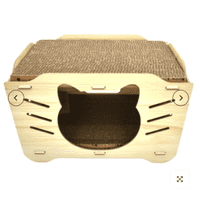 Genérico - Casa Para Gatos Rascador De Madera