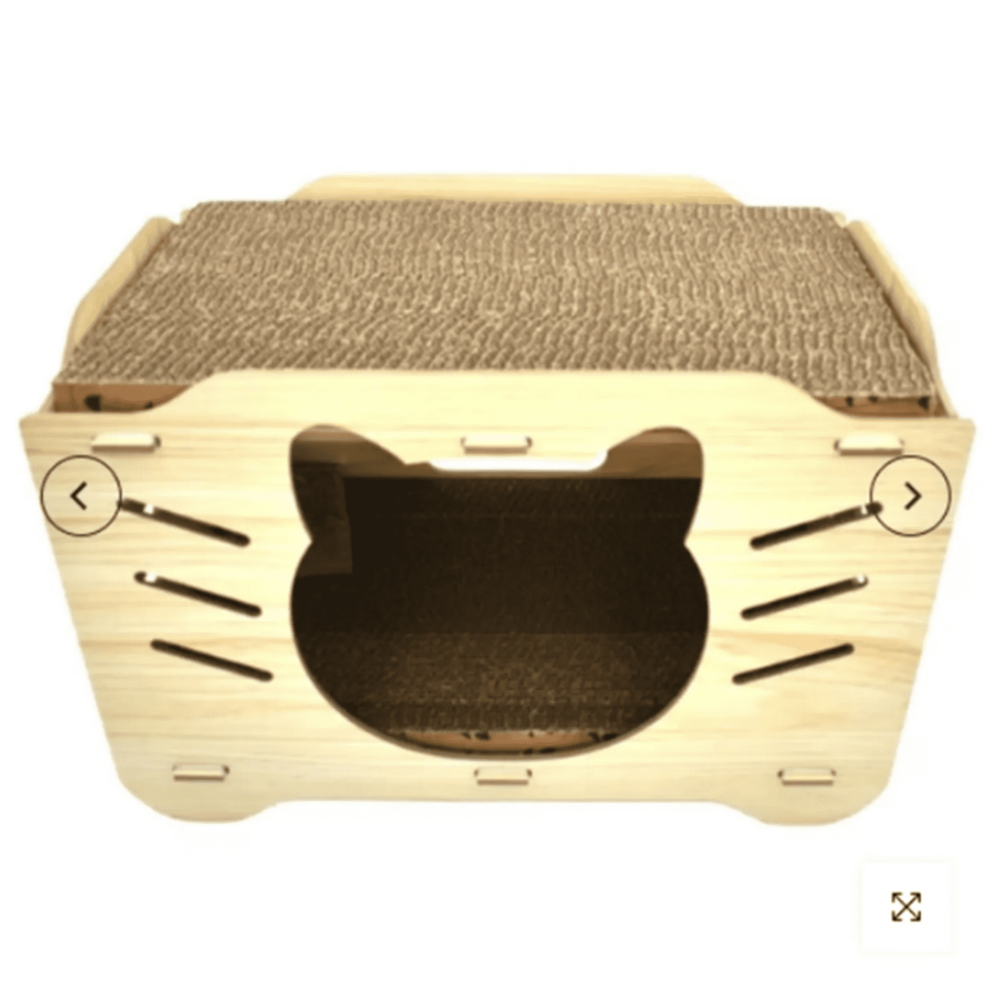 Genérico - Casa Para Gatos Rascador De Madera