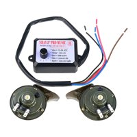 Magideal - Juego De Controlador De Bocina Eléctrica Genérica De 12V Para Coche, Piezas De Reparación De Motocicletas, Unidad De Control Resistente, Caja De Contr 12 Sonidos