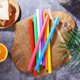 thumbnail image 5 of Pajitas CVNDKN Jumbo Smoothie, 200 unidades, plástico colorido, 21 cm, 5 of 7