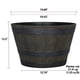 thumbnail image 3 of Macetero Redondo Barril De Whiskey, producto surtido 1 un, 3 of 9