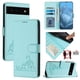 thumbnail image 5 of Funda tipo cartera FOXDOCK para Google pixel 6 con soporte, ranuras, RFID, diseño de gato, 5 of 5
