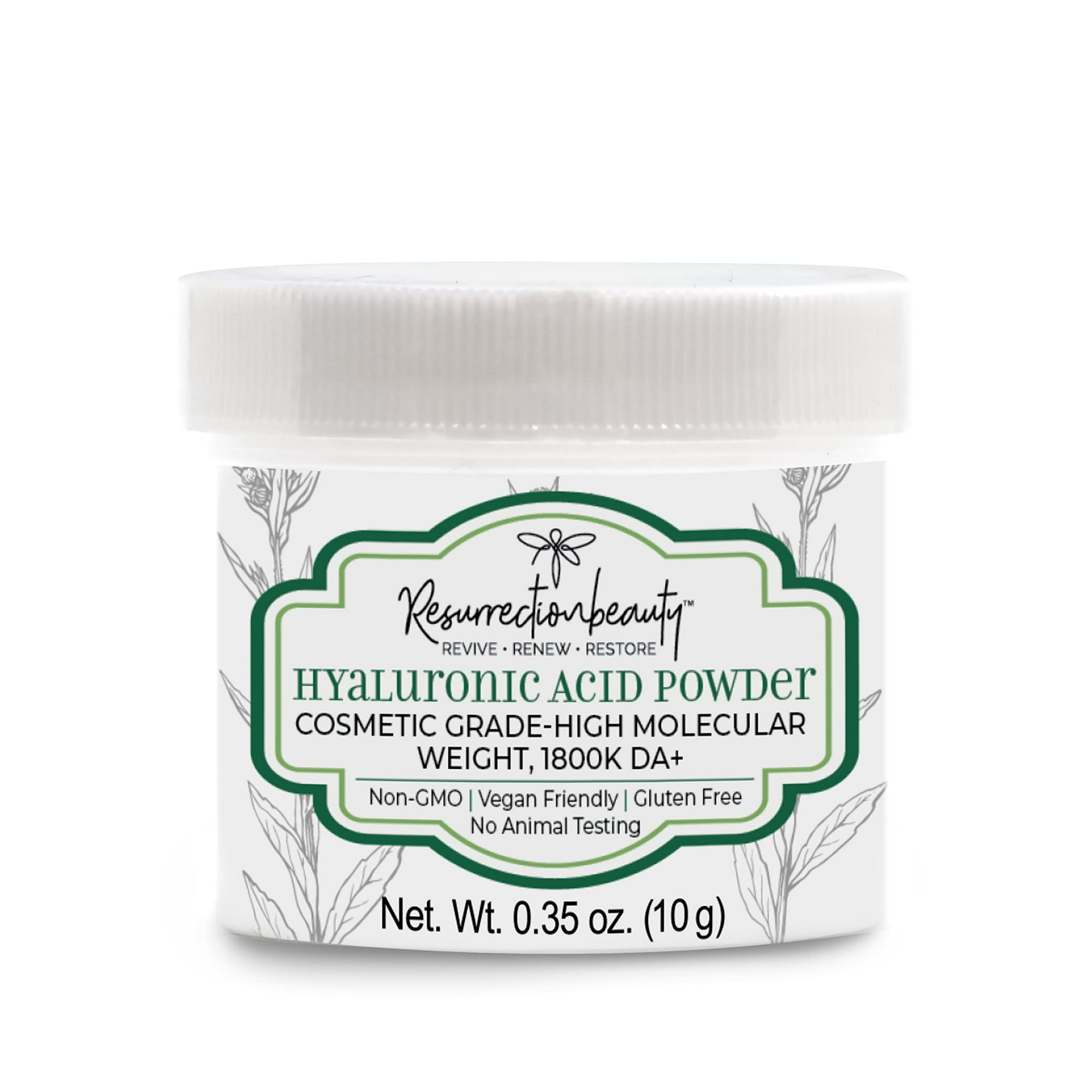 Sérum De Ácido Hialurónico En Polvo Resurrectionbeauty 10 G