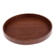 thumbnail image 3 of Bandeja redonda de madera hecha a mano Té Comida Fruta Plato grande Té 37.5cm, 3 of 5