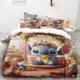 thumbnail image 1 of Duvet Cover Stitch Cartoon Bedding Set Quilt Cover Comfort Queen King Size for Children Bedroom Decor GiftBed Sheets, 1 of 5