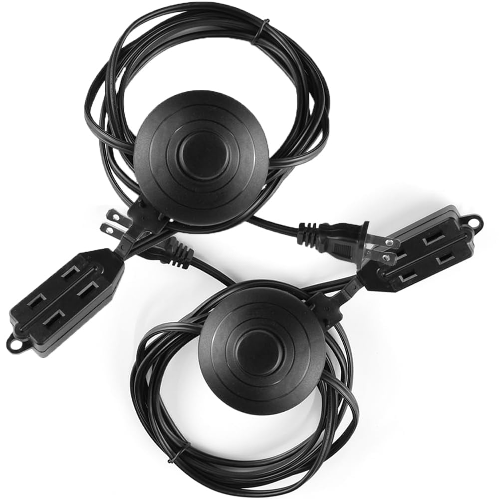 Cable De Extensión Best Honor De 8 Pies Para Interiores, 3 Enchufes Con Interruptor De Pie