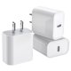 thumbnail image 1 of Pack de 3 cargadores USB-C de 20 W para iPhone, 1 of 3