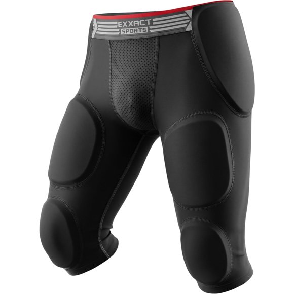 Faja de fútbol Exxact Sports 7 almohadillas para adulto - Negro