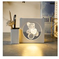 Genérico - Organizador De Escritorio Porta Lapices Lampara