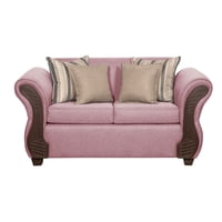 Ruzam Mobel - Sofá 2 Cuerpos Marsella Palo Rosa