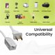 thumbnail image 4 of Cable de extensión Power By GoGreen 6 m con 3 tomas, certificado UL, 4 of 7