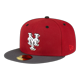 thumbnail image 1 of Gorra New Era 59FIFTY Mets 50.º Aniversario Rojo Cardenal/Gris 19.4 cm, 1 of 1