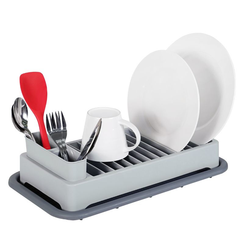 Mainstays - Secaplato Compacto Con Bandeja 11.8x24 Cm Gris