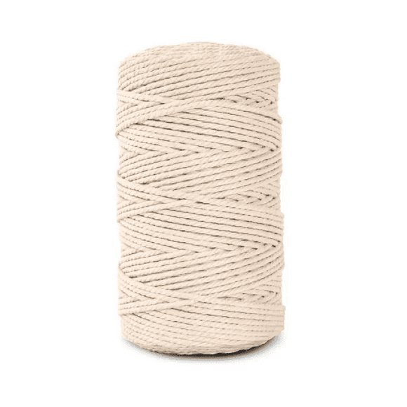 Cordón Algodón Torcido 3mm 200 Metros Para Macrame