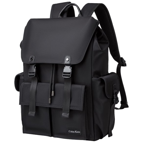 Mochila Colins Keirs 48 cm Negra Impermeable para Portátil
