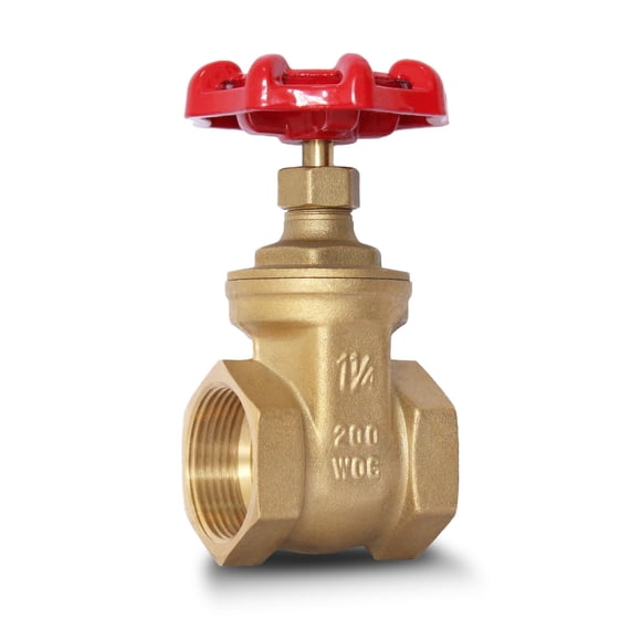 Válvula de compuerta SYWUWV 1-1/4 NPT de latón de alta resistencia para agua, petróleo y gas