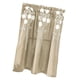thumbnail image 1 of Cortina de ventana floral Semi-Sheer Cortina de cocina Tier Light Khaki - 130x41cm, 1 of 5