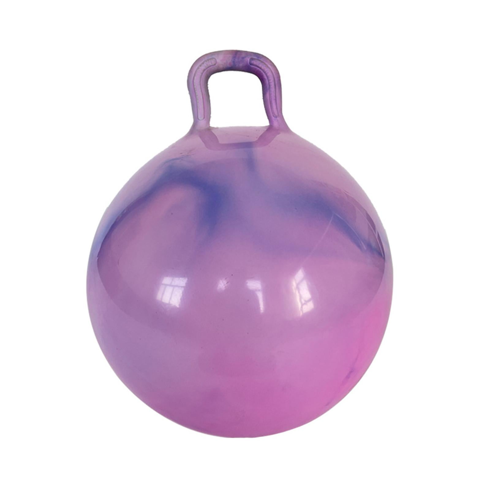 Magideal - Pelota Hinchable, Pelota Saltarina Inflable, Con Mango, 55cm De Diámetro, Juego Hinchable Para Guardería, Pelota Saltarina Deportiva, Juguete Para Niñ Púrpura Claro