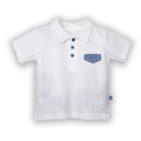 Polera Bebe Niño Blanco Pillin