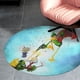 thumbnail image 4 of Pato Dodgers Alfombra Redonda de Felpa Coral, Antideslizante, No Desprende Pelusas, Lavable y Duradera para Salón, Dormitorio y Habitación de Niños 60cm, 4 of 6