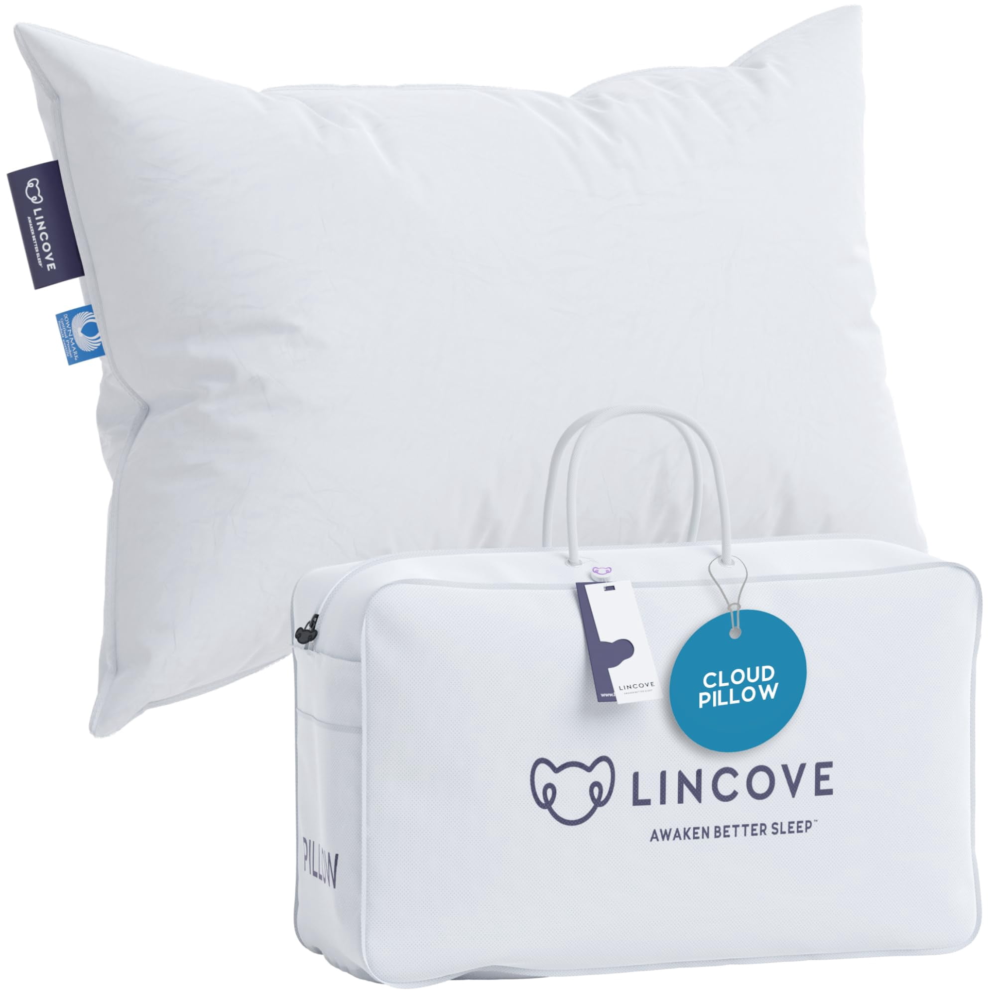 Almohada Para Dormir Lincove Cloud Natural Canadian Down 625fp