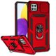 thumbnail image 3 of Funda Resistente Anillo Soporte Samsung Galaxy A22 5G Privacidad Cámara Montaje Magnético Rojo, 3 of 5