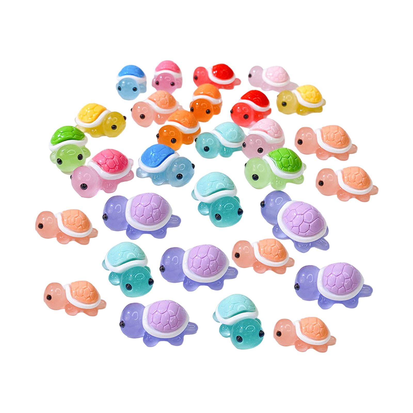 30 Minitortugas Para Acuario, Bonitas Manualidades Para Hacer Tú Mismo, Regalo De Cumpleaños, Pequeñas Figuras Decorativas