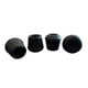 thumbnail image 1 of Puntas de goma para patas Shepherd Hardware 9126, diámetro interior de 3/4", paquete de 4, 1 of 5