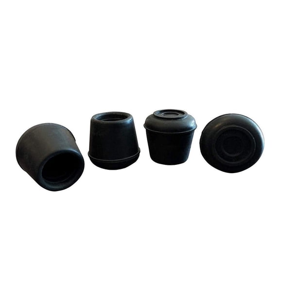 Puntas de goma para patas Shepherd Hardware 9126, diámetro interior de 3/4", paquete de 4