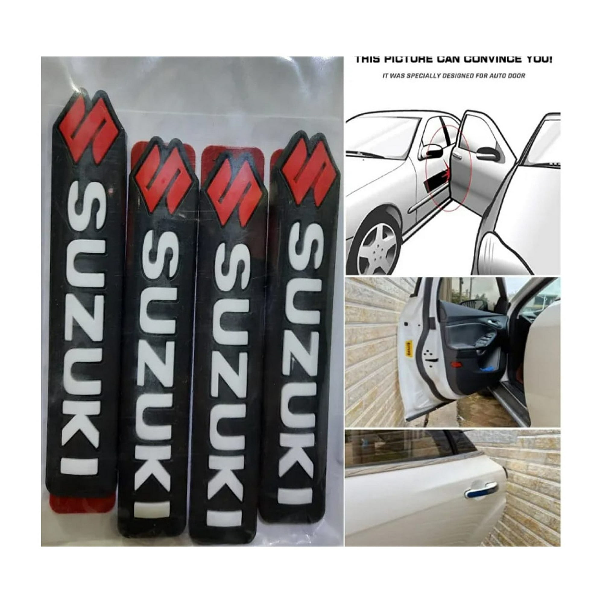 Mundo Accesorios - Tope Protector De Puertas Para Vehículos 4 Piezas Suzuki
