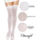 thumbnail image 3 of Medias hasta el muslo con costura trasera para mujer, talla grande, 3 of 5