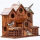 thumbnail image 1 of Casa para Pájaros MIXUMON de 6 Compartimentos en Madera de Pino Carbonizado, 1 of 9