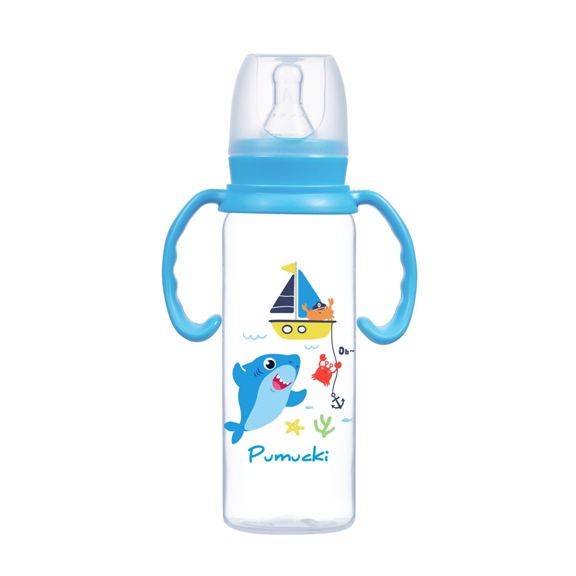 Pumucki - Mamadera Anticólico Celeste 240 Ml