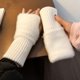 thumbnail image 4 of Guantes suaves  de invierno sin dedos medio dedo esponjoso, 4 of 8