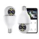thumbnail image 1 of ﻿ Bombilla de Luz Inteligente para el Hogar Cámara de Seguridad IP Doble Lente Zoom 5X Resolución 2K, Cámaras de Seguridad con Toma de Luz WiFi Inalámbrica 2.4GHz, Giro/inclinación 360° Detección de, 1 of 10