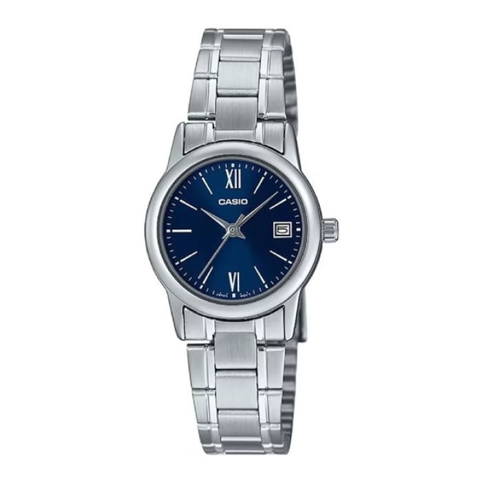Reloj Analogo Plateado Casio Ltp-v002d-2b3