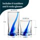 thumbnail image 3 of Juego de vasos Libbey Blue Ribbon de 16 piezas, vasos altos y vasos bajos, 3 of 6