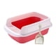 thumbnail image 3 of Caja De Arena Para Gatos Orinal Inodoro Bandeja De Arena Para Mascotas Grande Extraíble Fácil De Limpiar Grande Rosa, 3 of 5