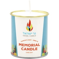 Vela Conmemorativa Yahrzeit The Dreidel Company En Lata (Sencillo)