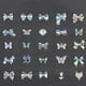 thumbnail image 1 of 50 pcs Aurora Glitter 3D Cute Bow Nail Art Charm - Rhinestone Bow-Knot Nail Charms for Manicure Accessories and Design, 1 of 2