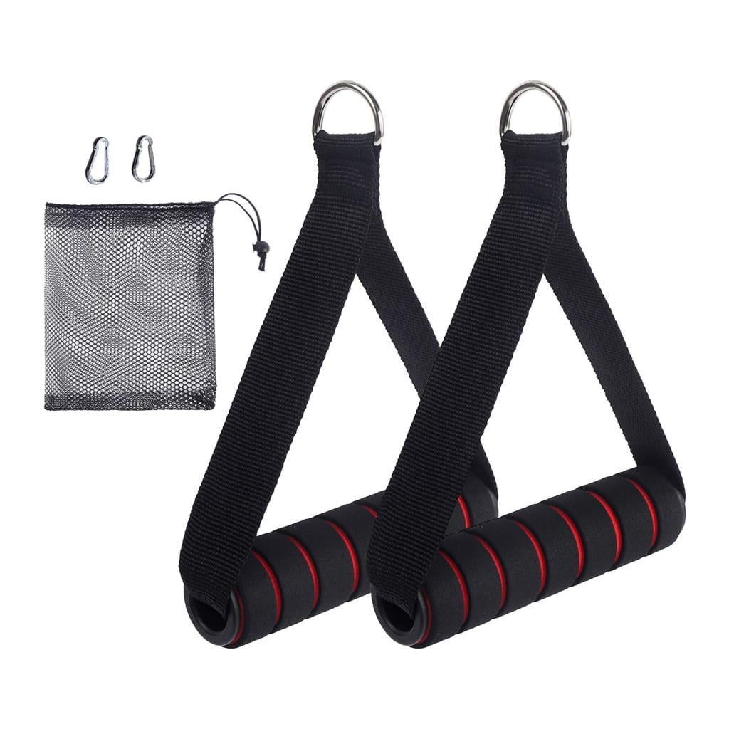 Magideal - 2x Mangos De Ejercicio, Mango De Banda De Resistencia, Solo Accesorios De Agarre Antideslizantes Para Poleas De Máquina De Cable, Pilates, Tirar Hacia