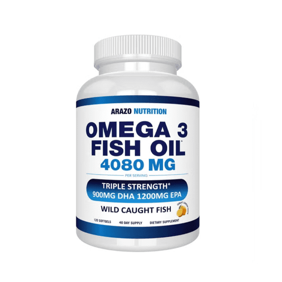 Fish Oil Omega 3 Arazo Nutrition 4080mg 120 Softgels