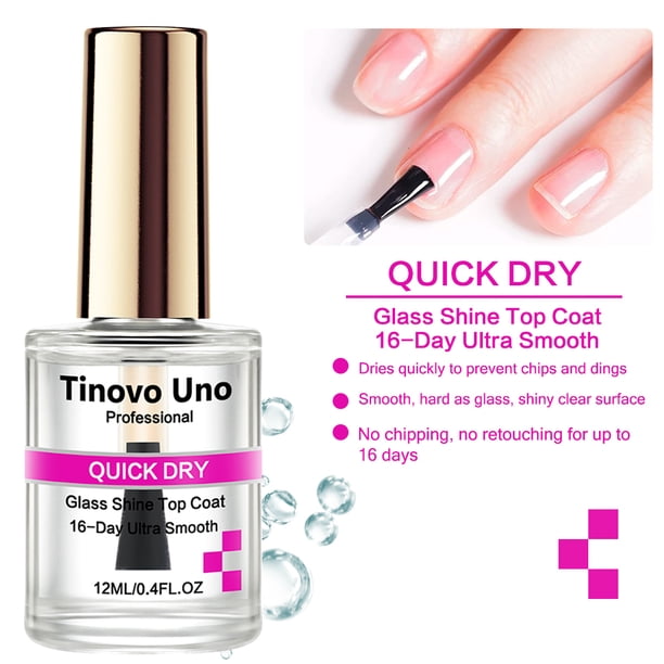 Tinovo Uno White Nail Polish Natural Dry Normal Nail Lacquer Strengthener Treatment Care 12ML Non-peeling Oil-based Nail Enamel