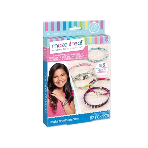 Set Para Hacer Pulseras Bling Arcoíris Make It Real