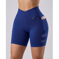 Flix Spa - Short Yoga Mujer Suplex Nitro Con Bolsillo Estilo Moderno -A352
