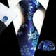 thumbnail image 4 of 1set Men's Plum Paisley Tie Three Piece Suit Including Tie Pocket Towel Cufflinks, 4 of 5